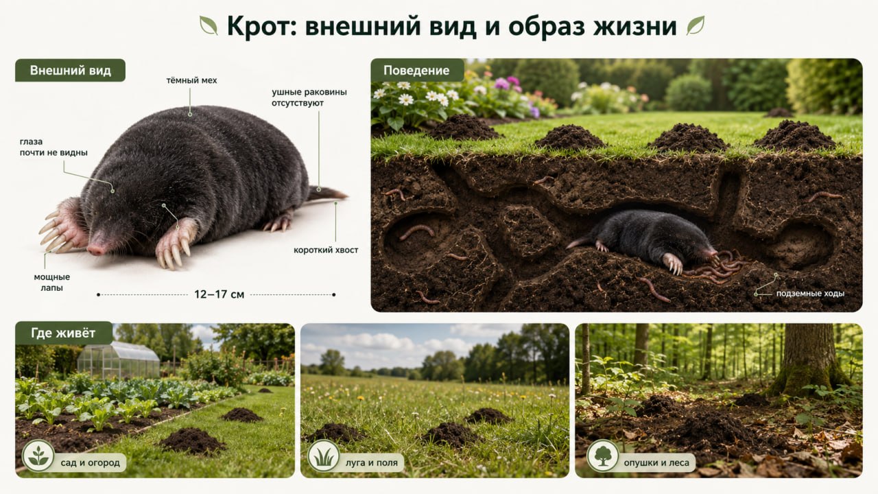 Как выглядит крот